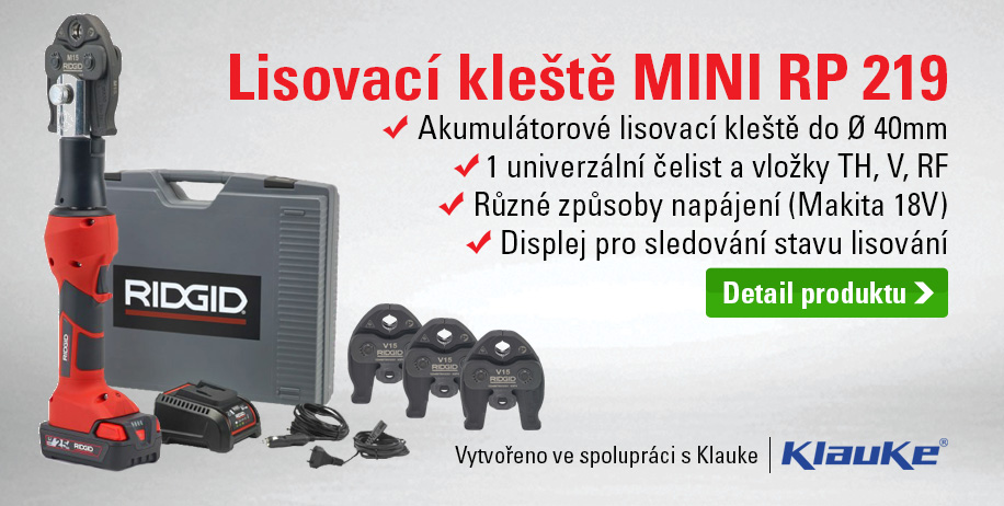 Lisovacie klieště RIDGID RP 219
