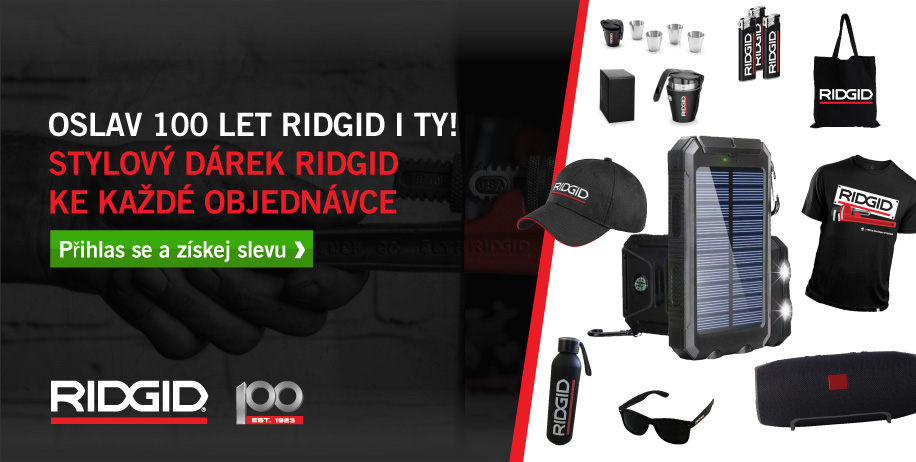 100 rokov RIDGID registracia